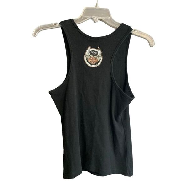 Harley-Davidson Tank Top "105th Anniversary" in Black with Bling Size Large - Picture 3 of 7